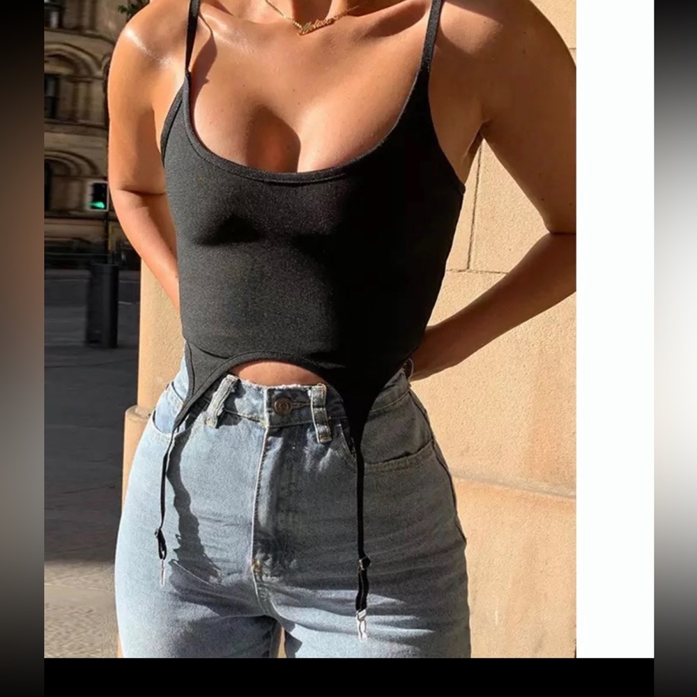 Garter belt tank top